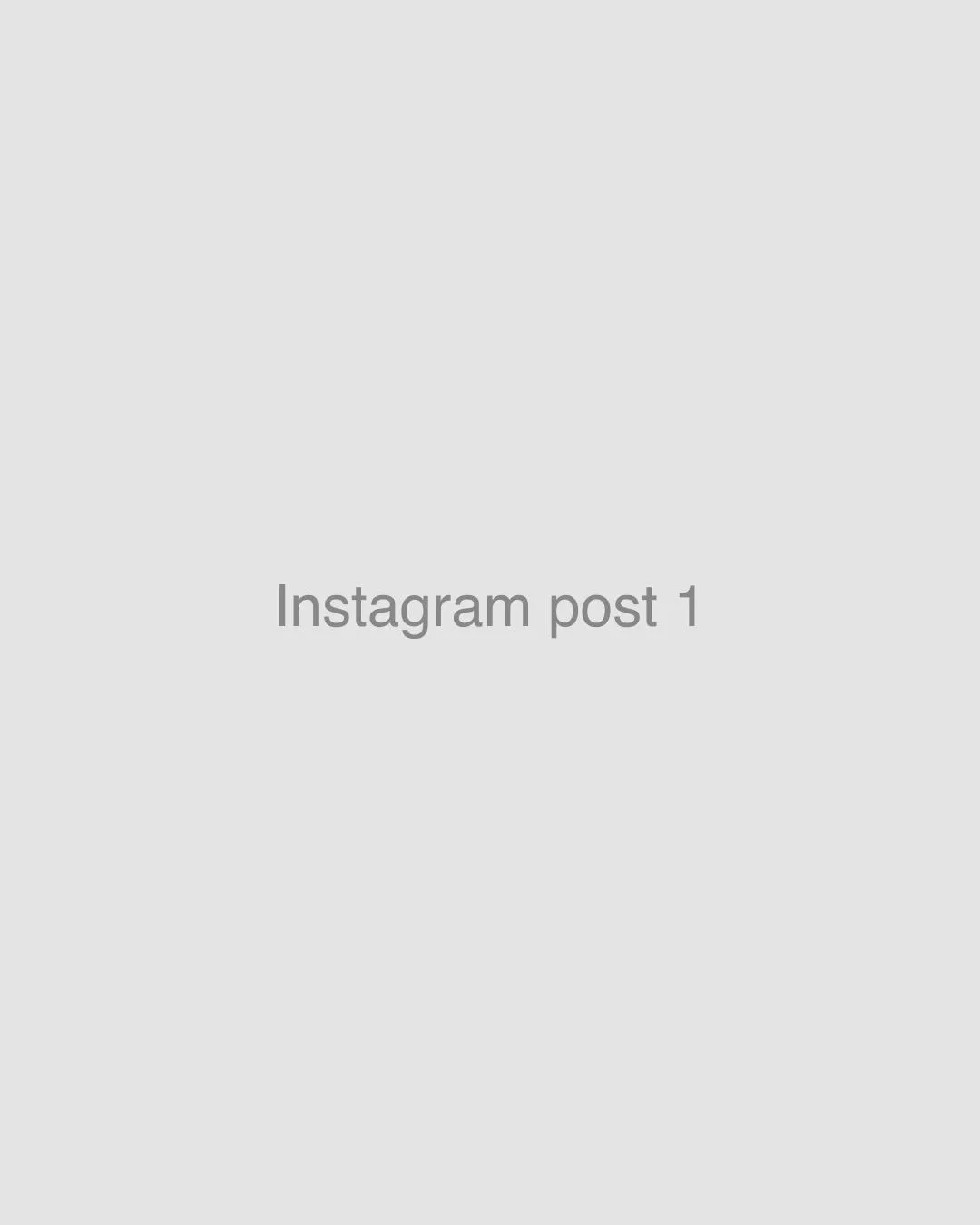 Grey placeholder image for an Instagram post