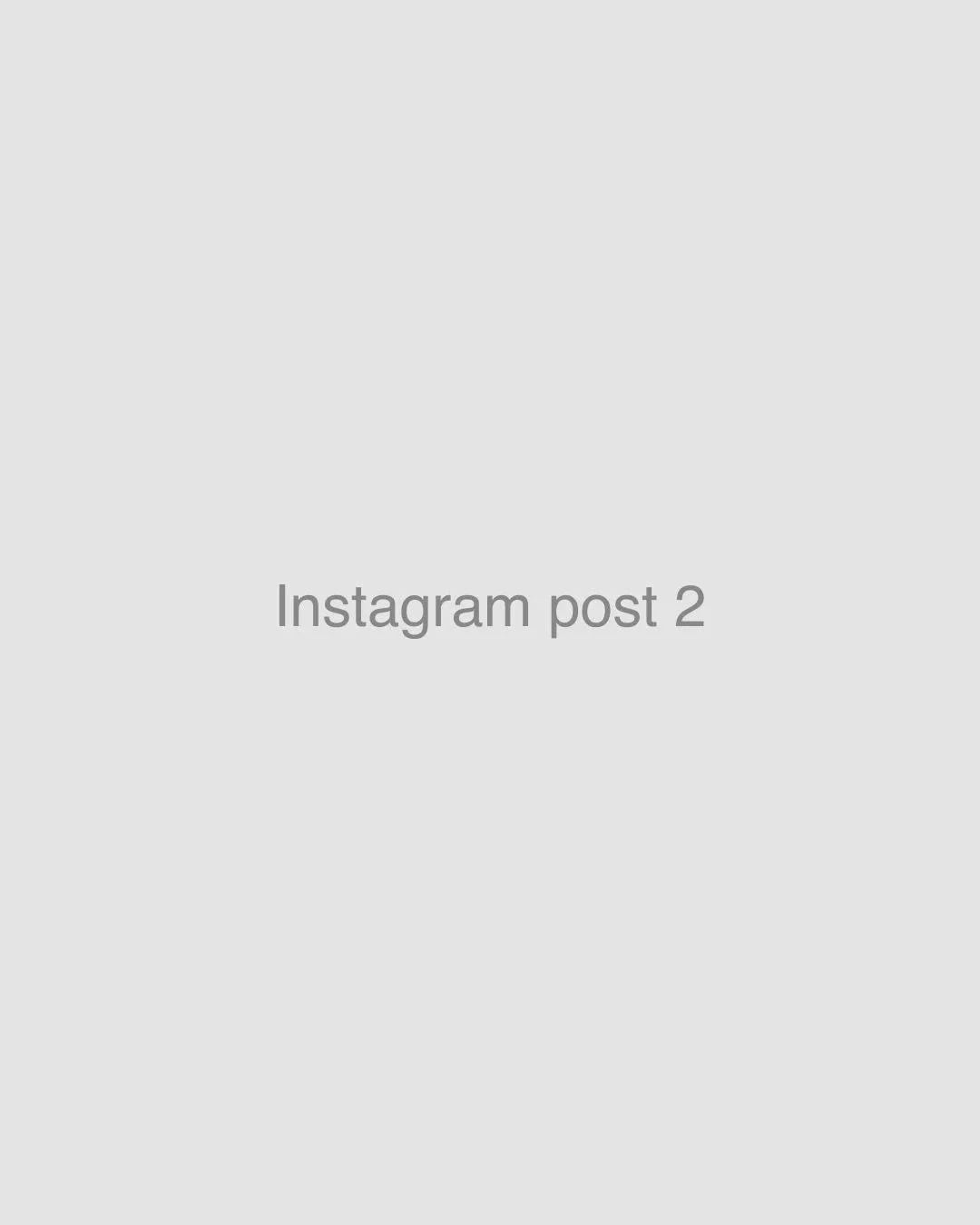 Grey placeholder image for an Instagram post