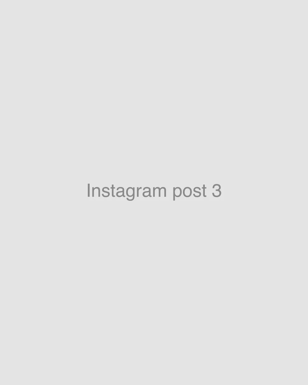 Grey placeholder image for an Instagram post
